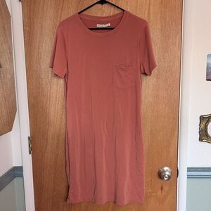 Abercrombie & Fitch Casual T-Shirt Dress Terracotta Pocket Comfortable Jersey